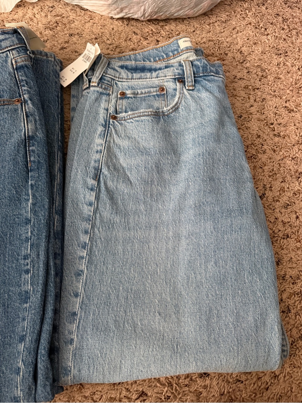 Light Blue Women's Baggy Abercrombie Jeans